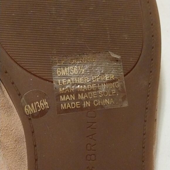 LUCKY BRAND upper leather slip on flats size 6M - Picture 5 of 6